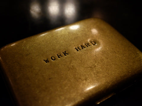 WORK HARD/ PLAY HARD cigarette case