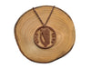 Handcut coin necklace "Eire Harp 1968"