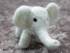 Needle felted pure wool mint Elephant