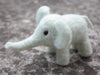 Needle felted pure wool mint Elephant