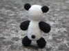 Handmade needle felted crazy panda