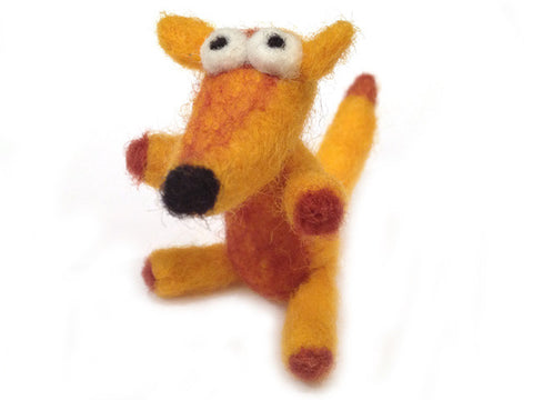 Needle felted fox