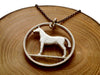 Handcut coin sterling silver "Horse" necklace