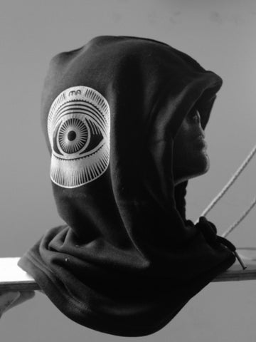 Black HOODIE HAT