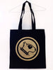 YOGIXIII dog logo BLACK tote bag