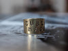 Hand stamped DUBLIN MADE ring