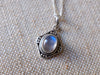 MOON STONE silver necklace