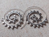 Spiral LEAVES earrings