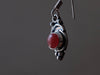 Red boho earrings