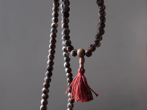 Bone EYES MALA beads