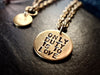 ONLY DUTY IS TO LOVE necklace