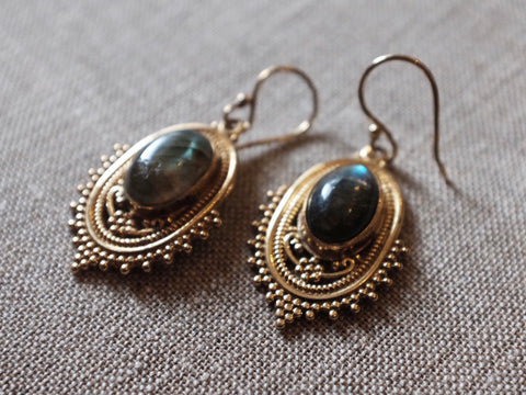 HC LABRADORITE earrings