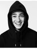 Black HOODIE HAT