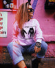 MA pink sweatshirt