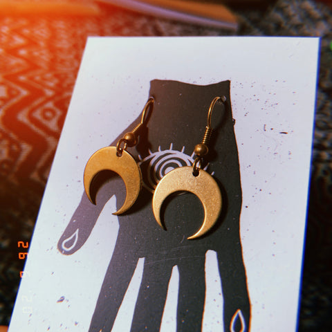 Crescent moon earrings