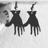 Black HANDS earrings