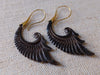 Unique DRAGON WINGS bone earrings