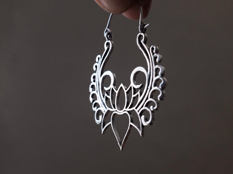 Lotus earrings