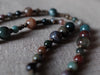 Agate & clear crystal necklace