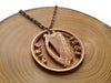 Handcut coin necklace "Eire Harp 1968"