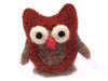 Needle felted cute pure wool owl