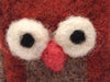 Needle felted cute pure wool owl