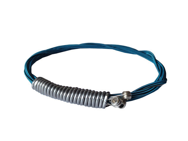 Recycled guitar string bracelet "Blue"