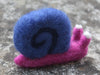 Handmade pure wool Snail