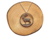Handcut coin necklace - One Irish pound "Deer"