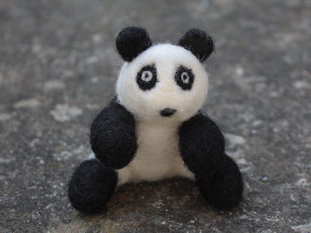 Needle felted baby Panda