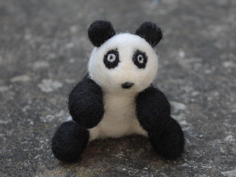 Needle felted baby Panda