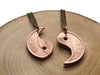 Handcut coin "Yin Yang" necklace